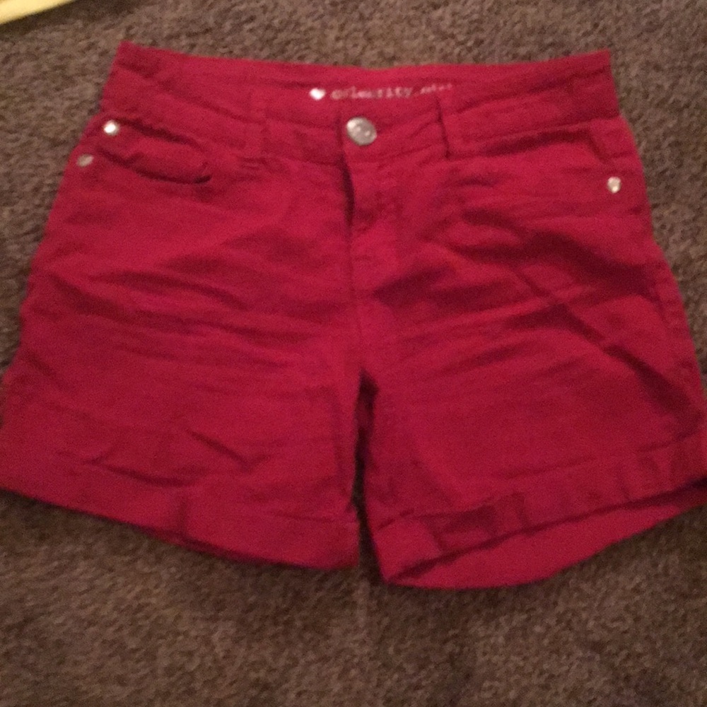 Bright Red Shorts